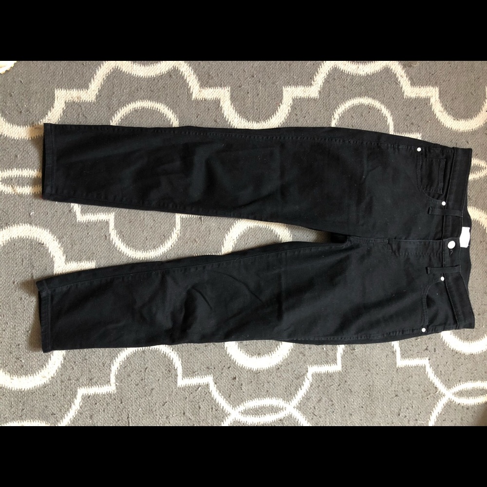 Black denim jeans